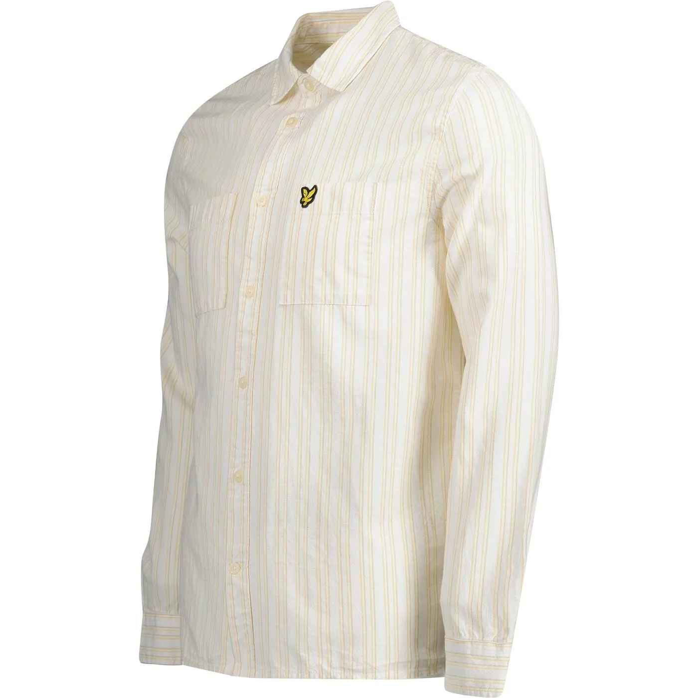 LYLE & SCOTT Mod Pinstripe Cotton Linen Shirt (OW)