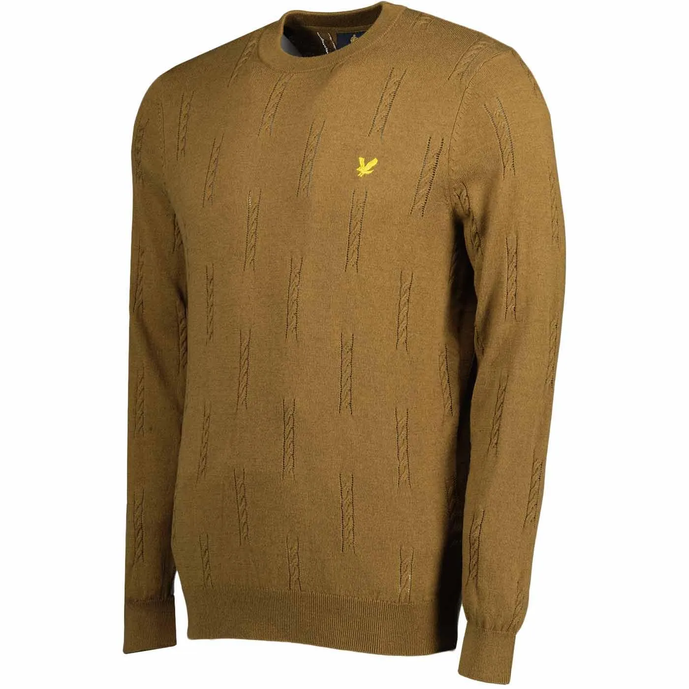 LYLE & SCOTT Mod Pointelle Dot Cable Crew Jumper