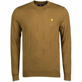 LYLE & SCOTT Mod Pointelle Dot Cable Crew Jumper