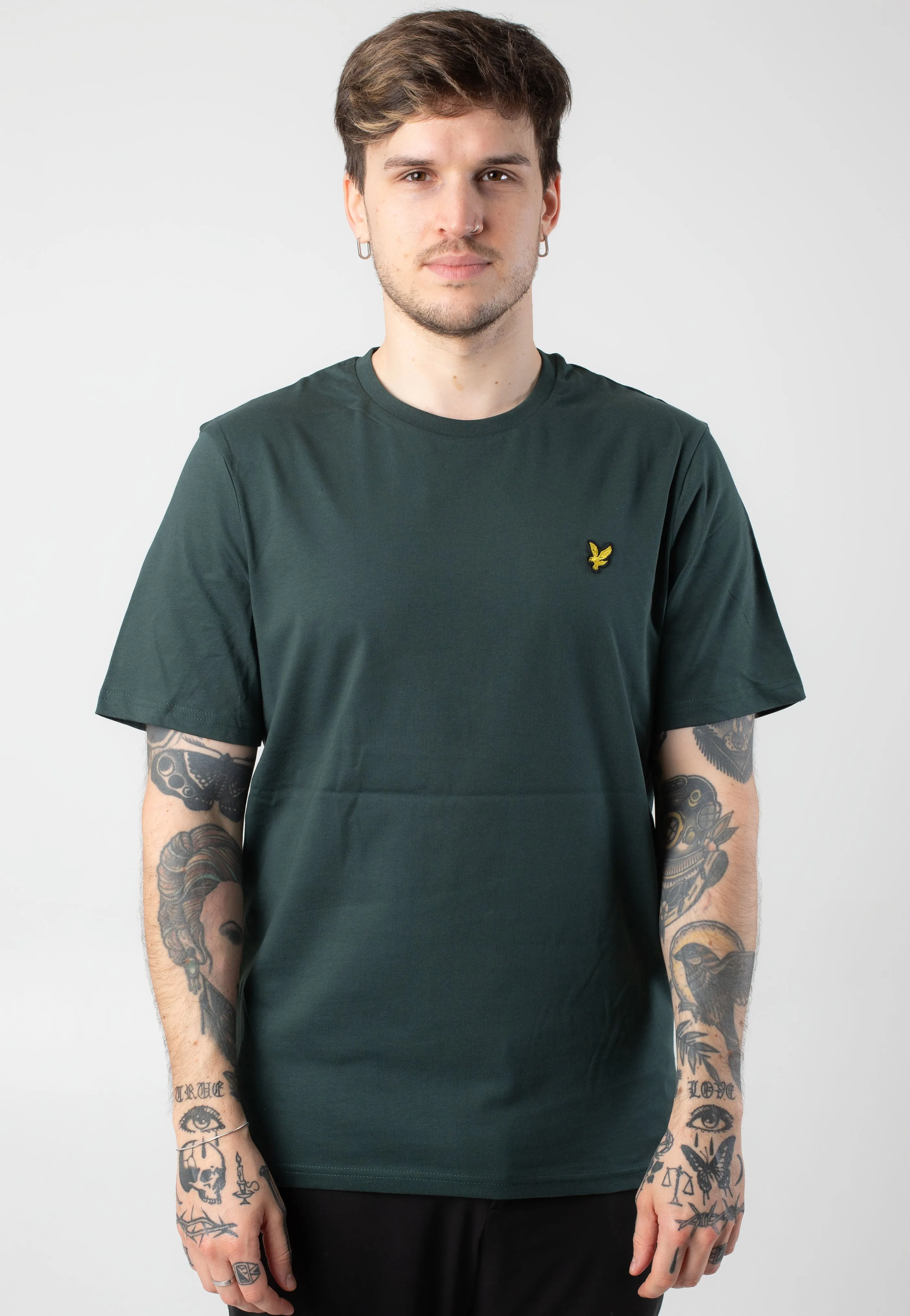 Lyle & Scott - Plain Argyle Teal - T-Shirt