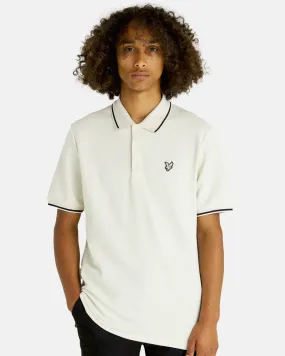 Lyle & Scott Premium Vintage Flatback Pique Tipped Polo Shirt