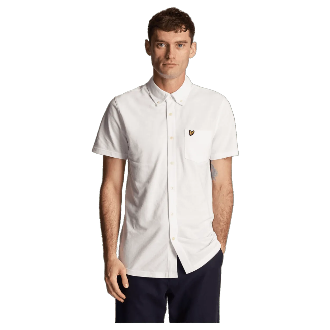 Lyle & Scott Short Sleeve Pique Shirt