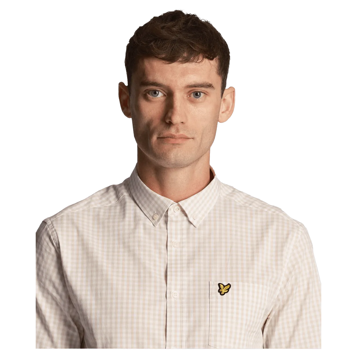 Lyle & Scott Short Sleeve Slim Fit Gingham Shirt