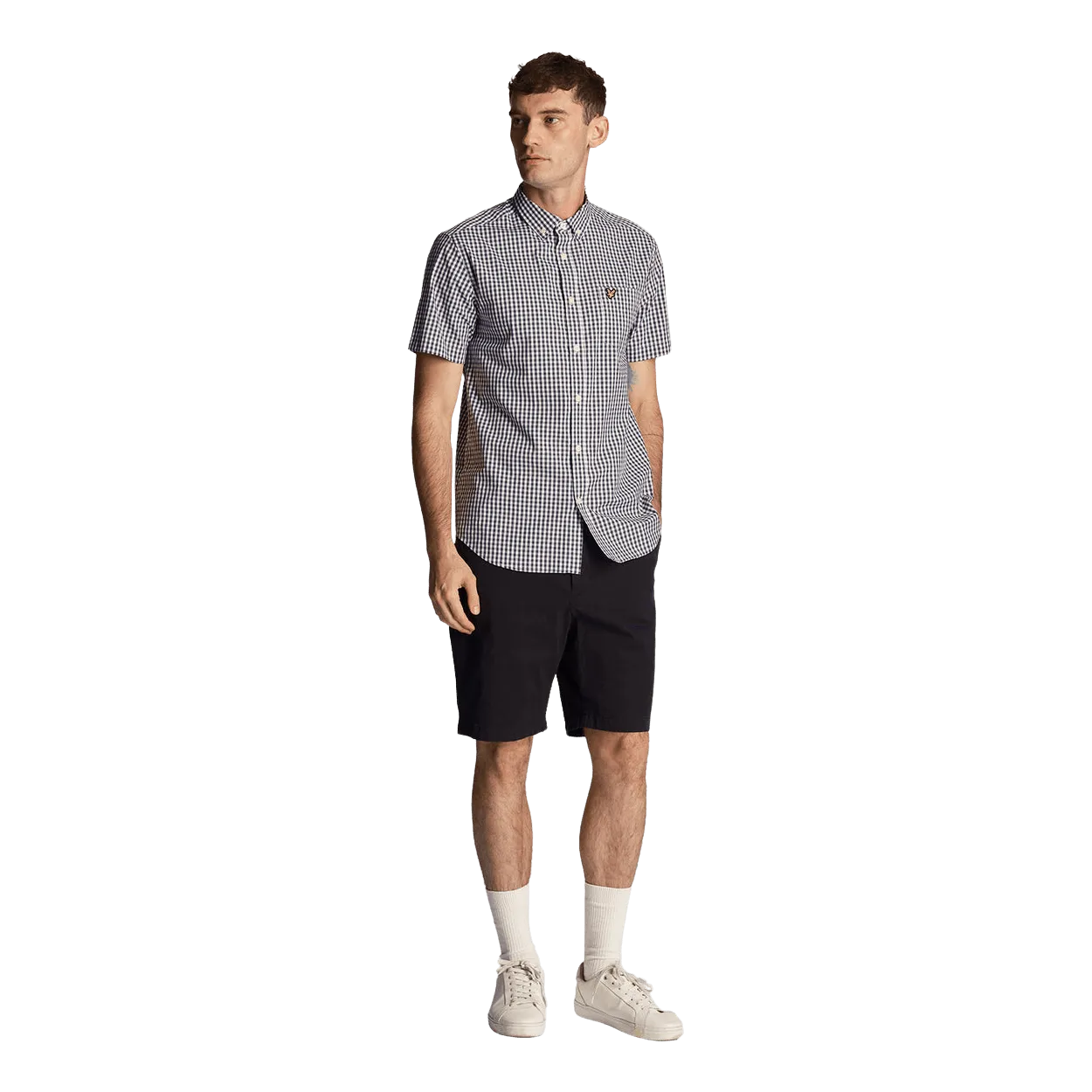 Lyle & Scott Short Sleeve Slim Fit Gingham Shirt