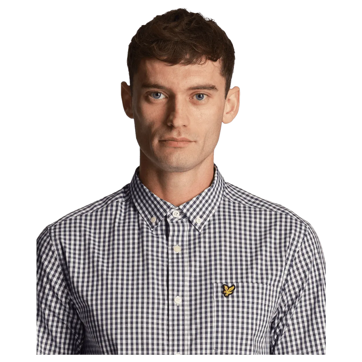 Lyle & Scott Short Sleeve Slim Fit Gingham Shirt