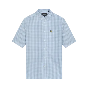 Lyle & Scott Short Sleeve Slim Fit Gingham Shirt