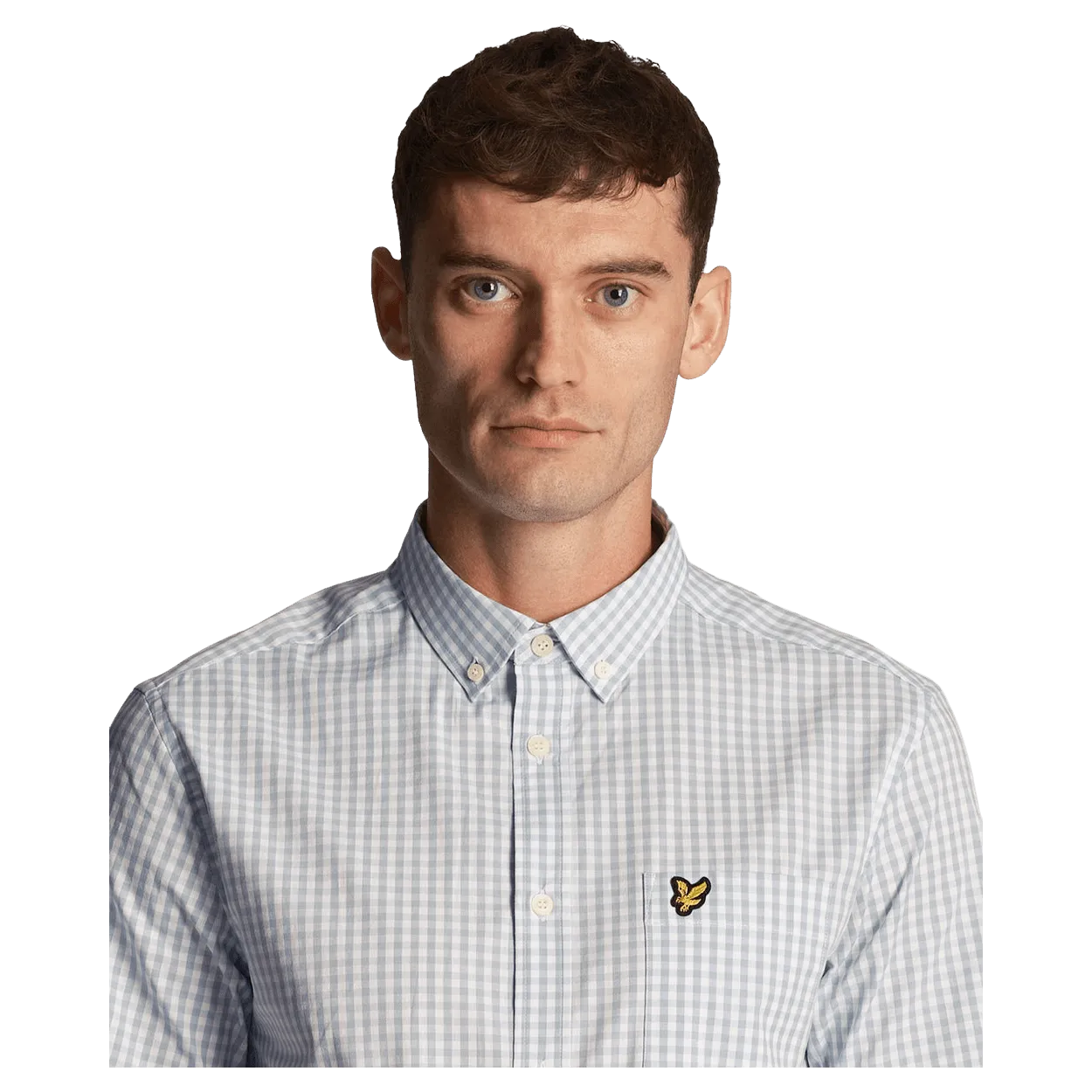 Lyle & Scott Short Sleeve Slim Fit Gingham Shirt