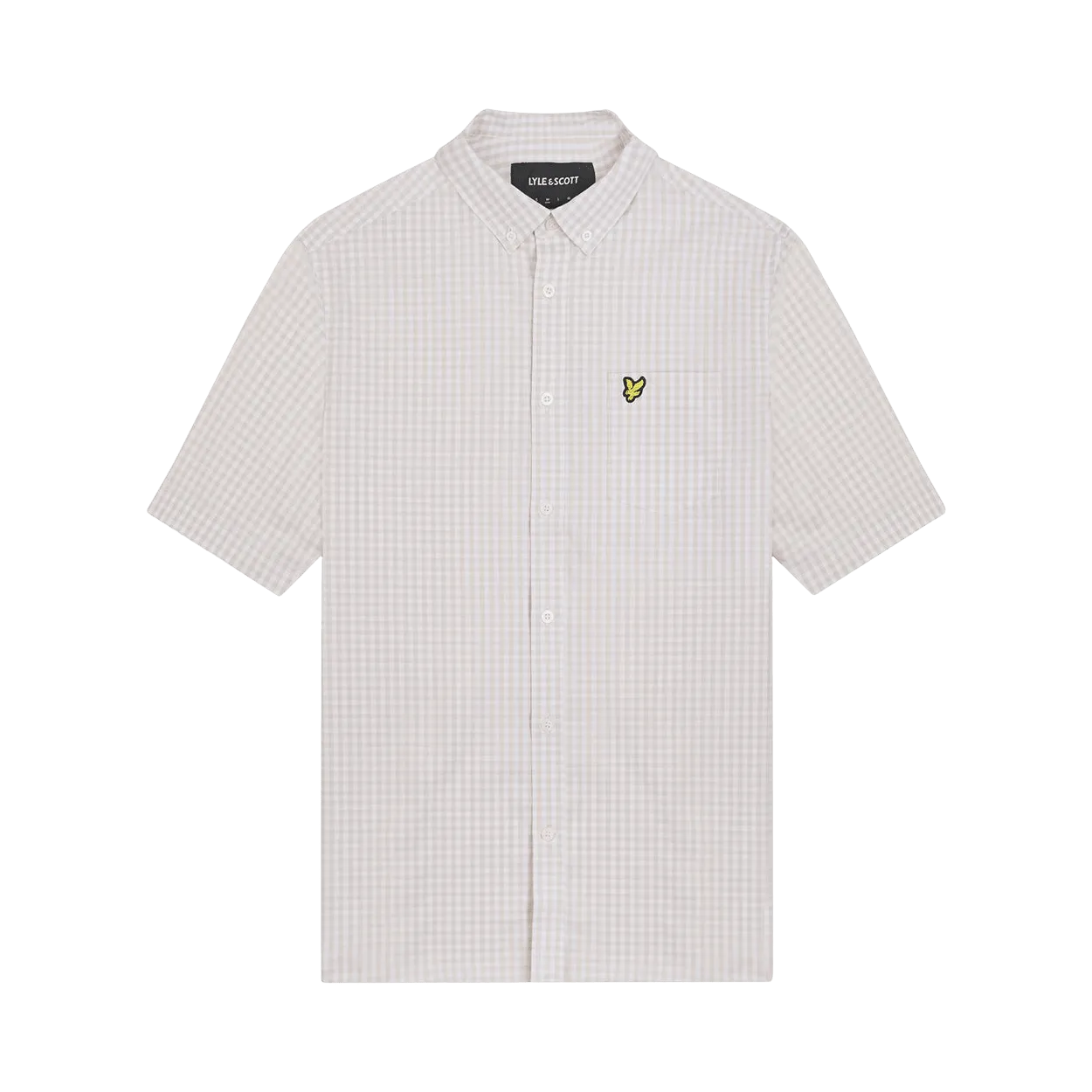 Lyle & Scott Short Sleeve Slim Fit Gingham Shirt