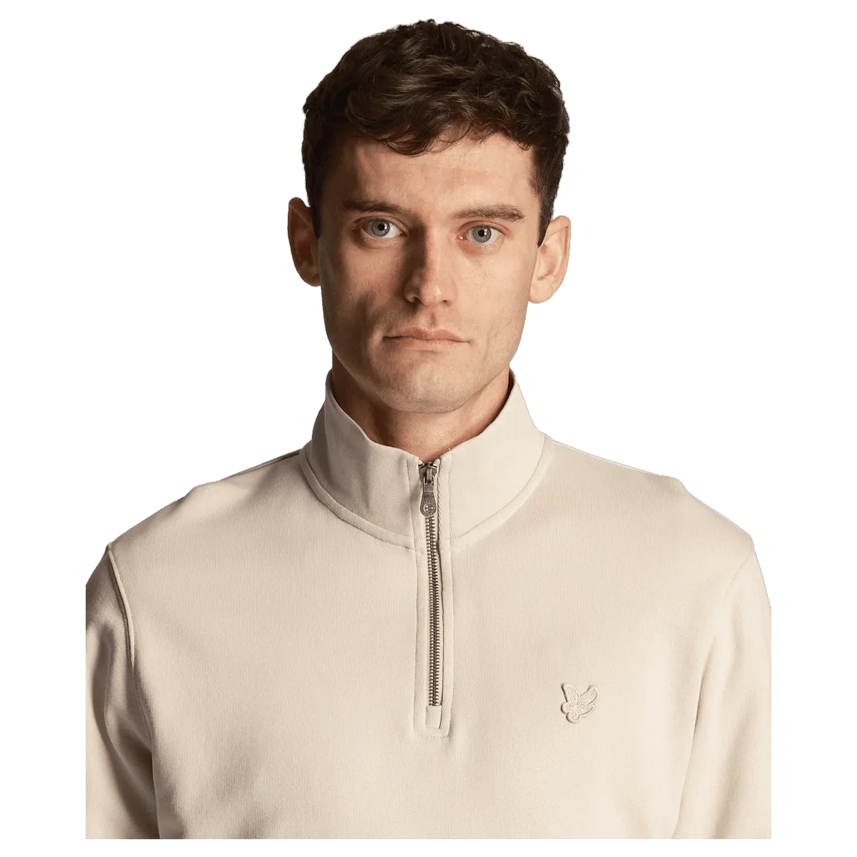 Lyle & Scott Tonal Eagle 1/4 Zip Sweatshirt