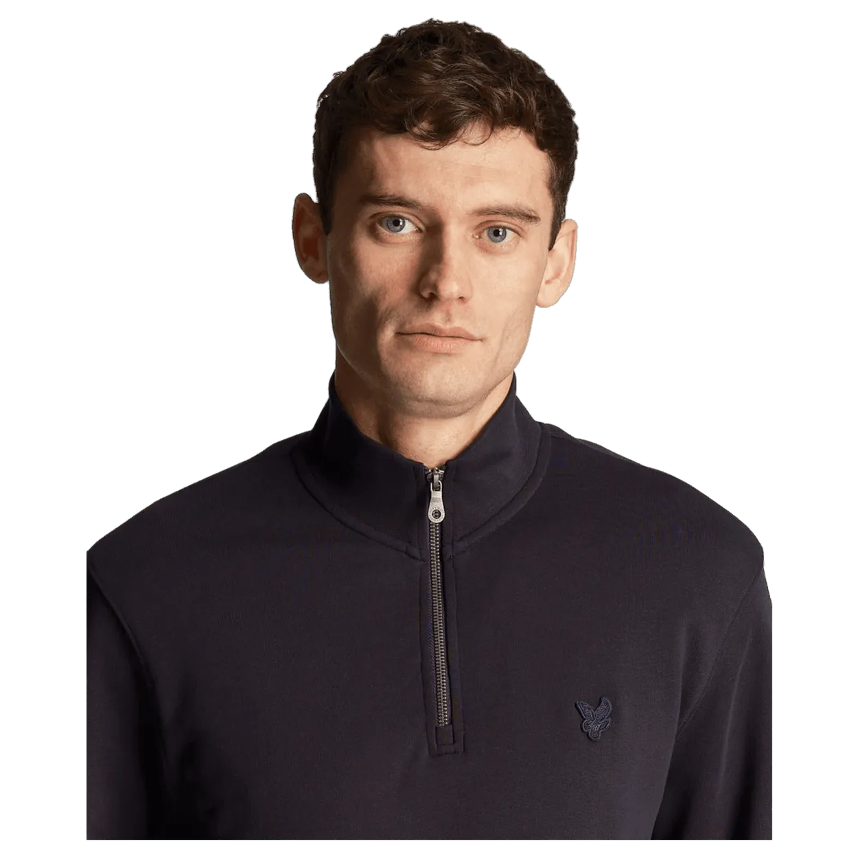 Lyle & Scott Tonal Eagle 1/4 Zip Sweatshirt