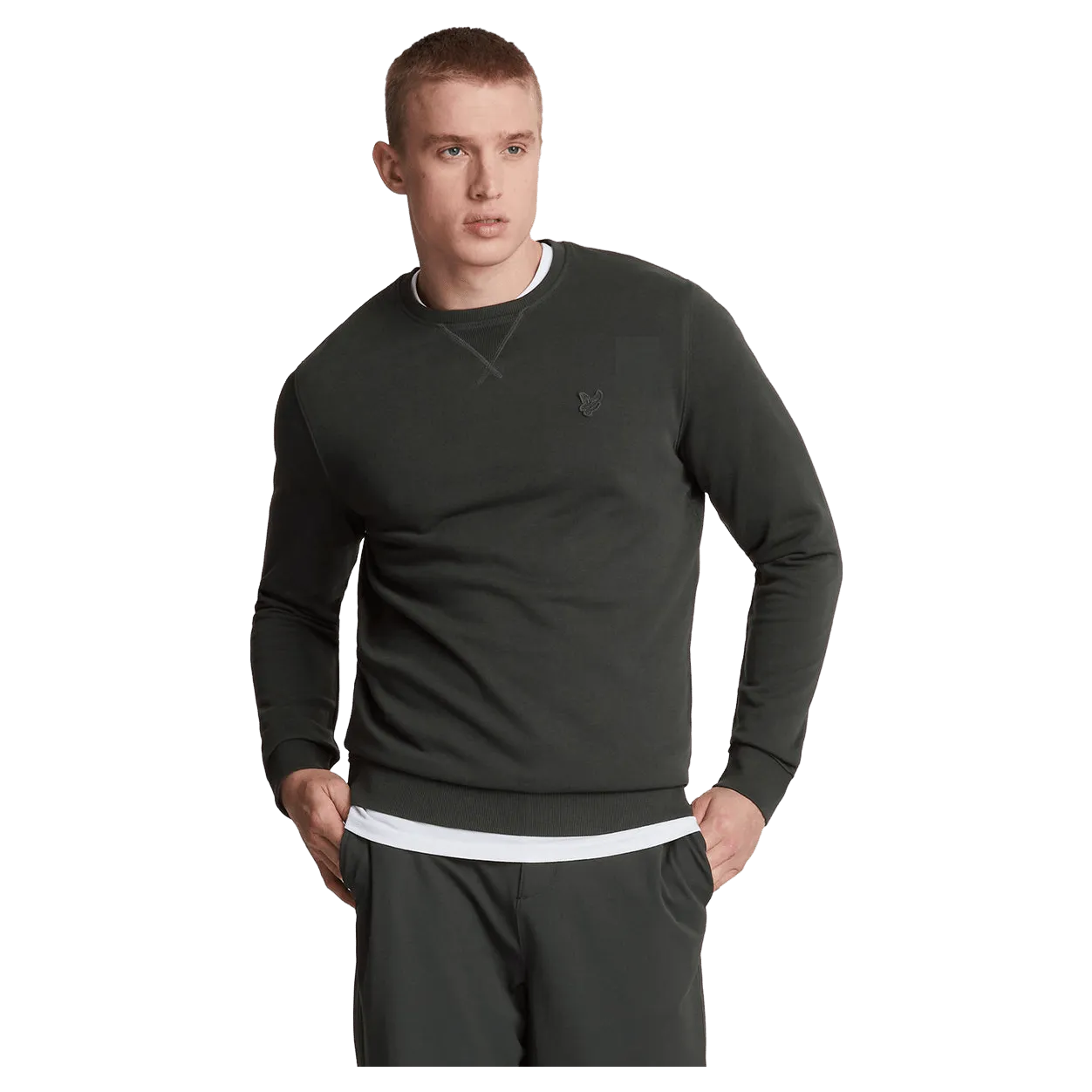 Lyle & Scott Tonal Eagle Crew Neck Sweatshirt