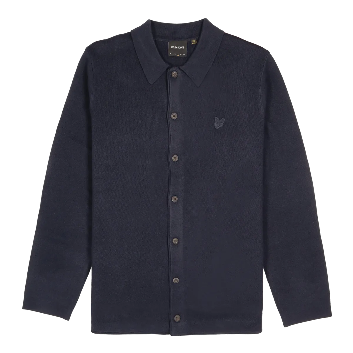 Lyle & Scott Tonal Eagle Double Knit Shirt