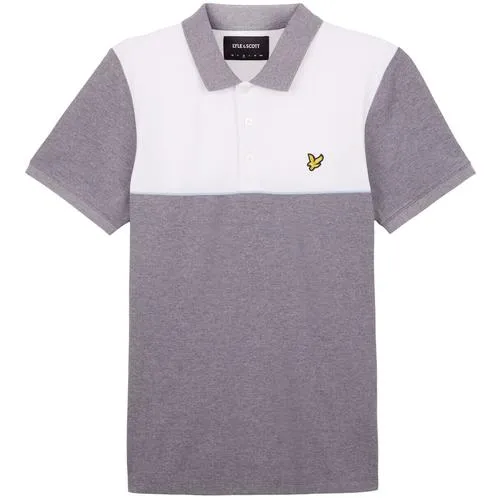 LYLE & SCOTT Yoke Block Stripe Pique Polo Shirt