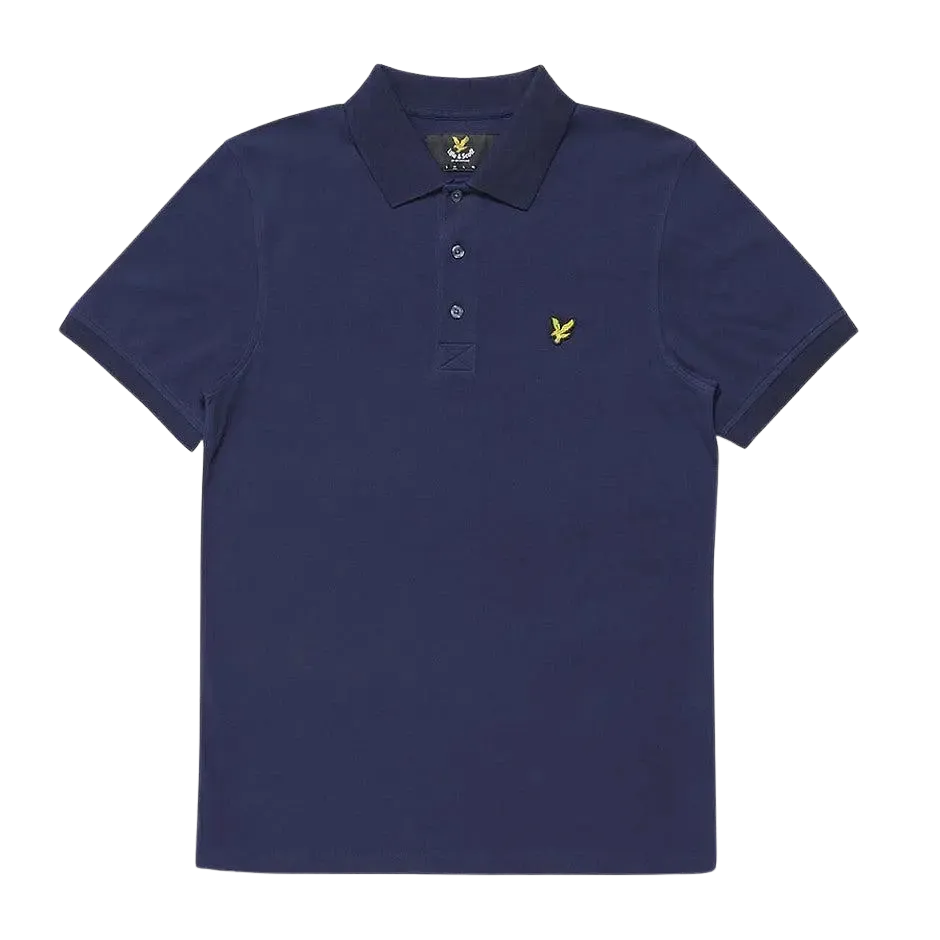 Lyle and Scott Plain Polo Shirt in Navy