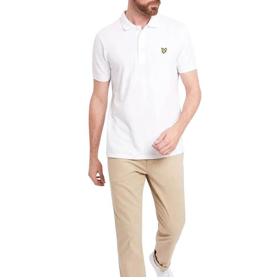 Lyle and Scott Plain Polo Shirt in White