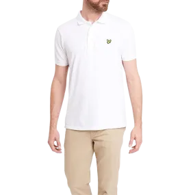 Lyle and Scott Plain Polo Shirt in White