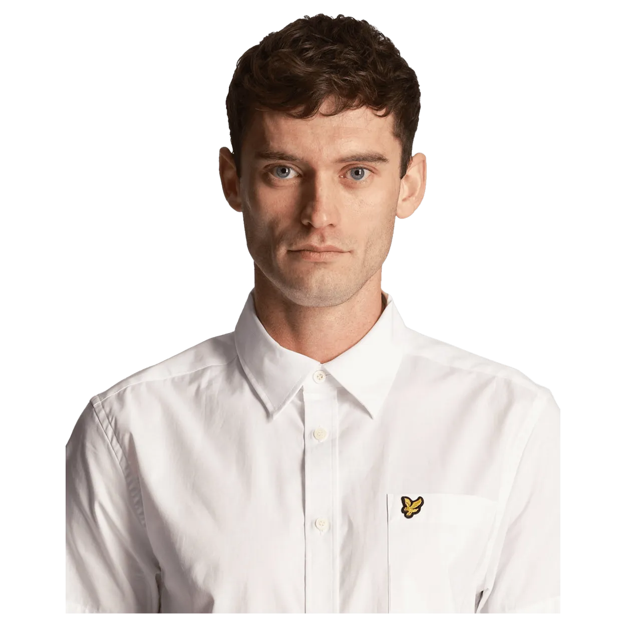 Lyle and Scott Plain Poplin Short Sleeve Shirt