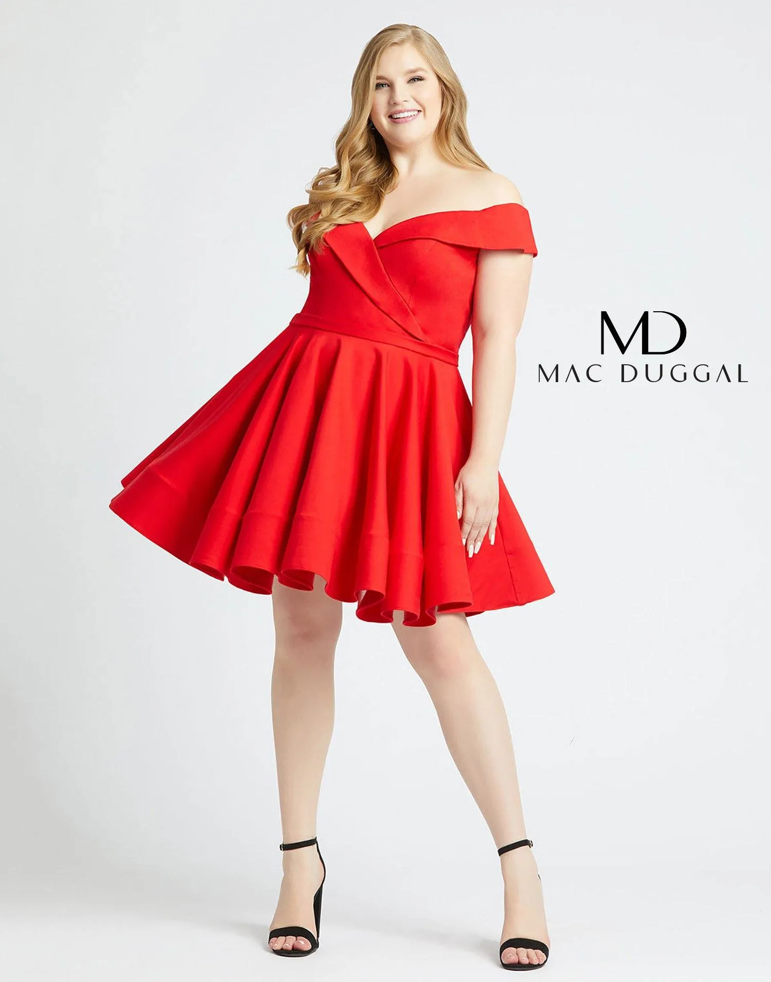 Mac Duggal 48887 Fabulous Short Plus Size Cocktail Dress Sale