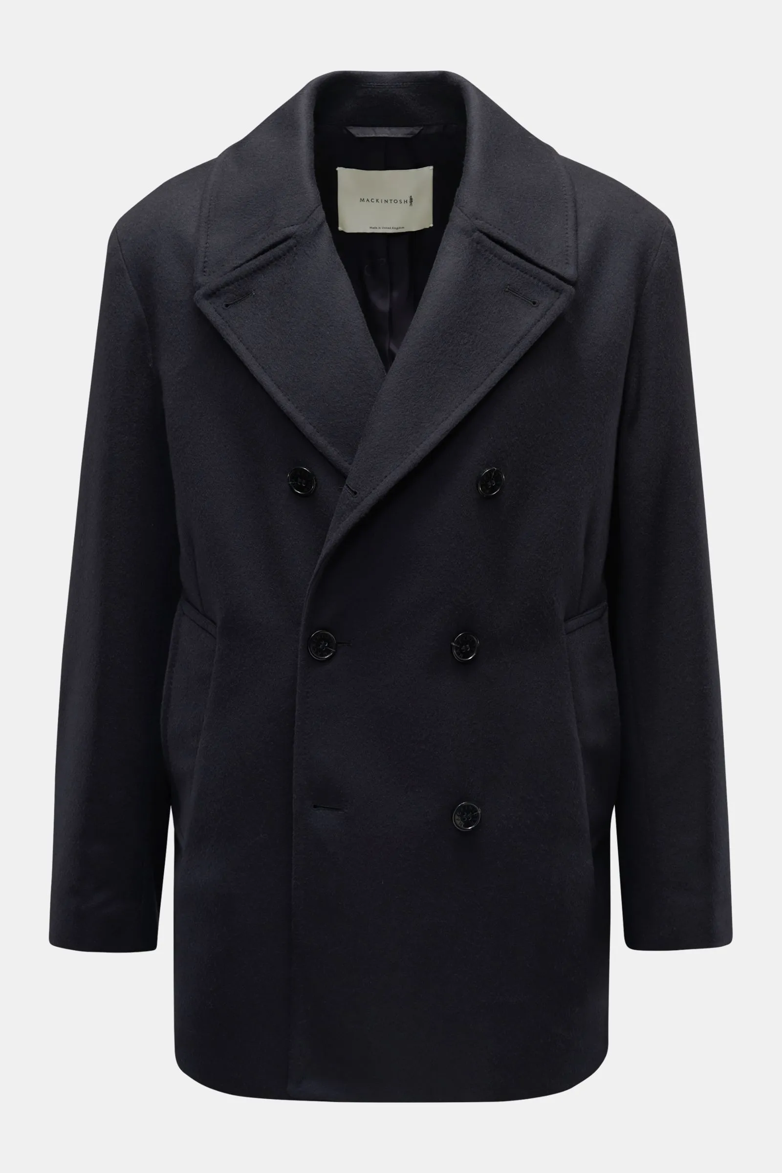 MACKINTOSH short pea coat 'Dalton' navy