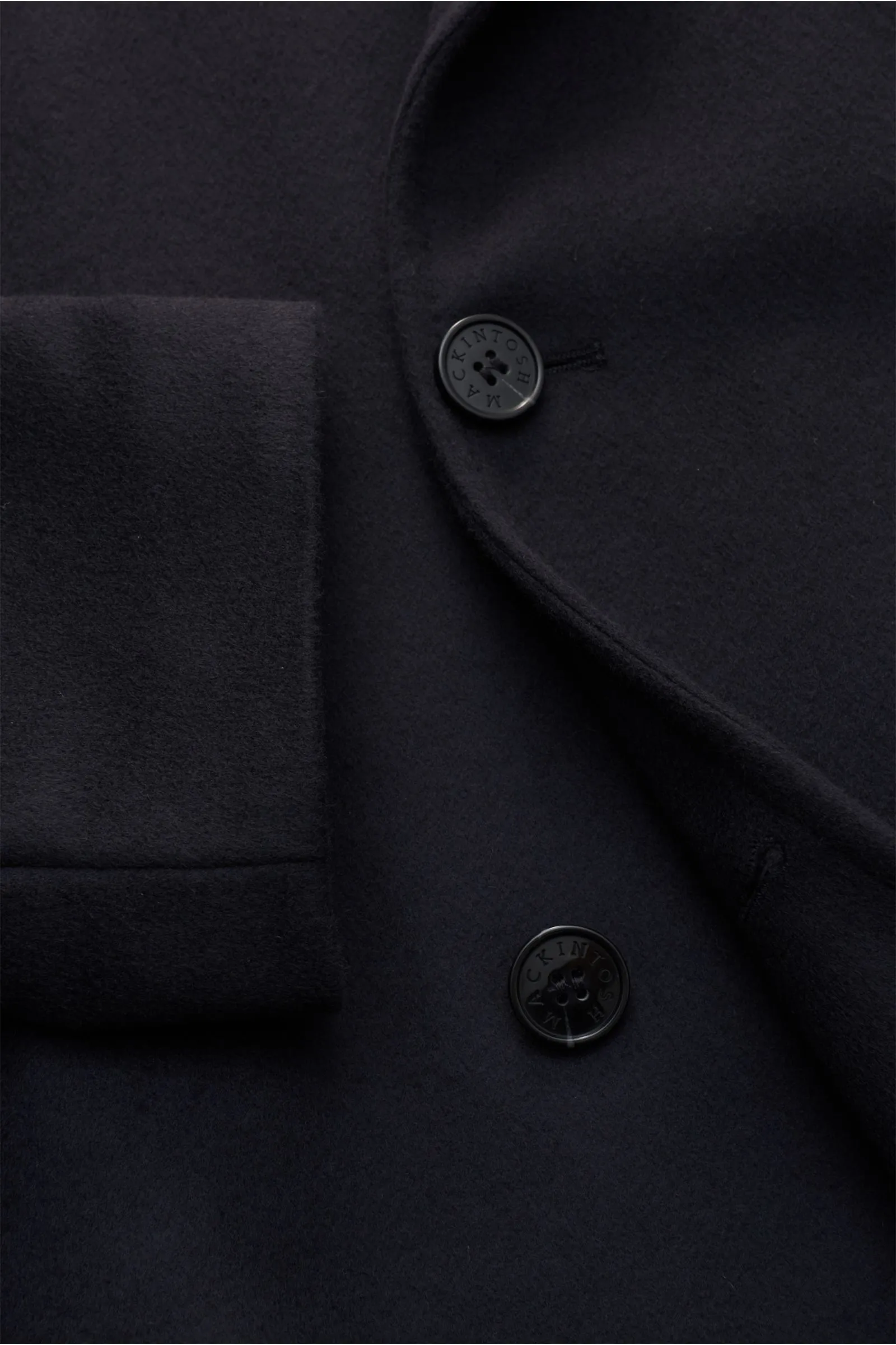 MACKINTOSH short pea coat 'Dalton' navy