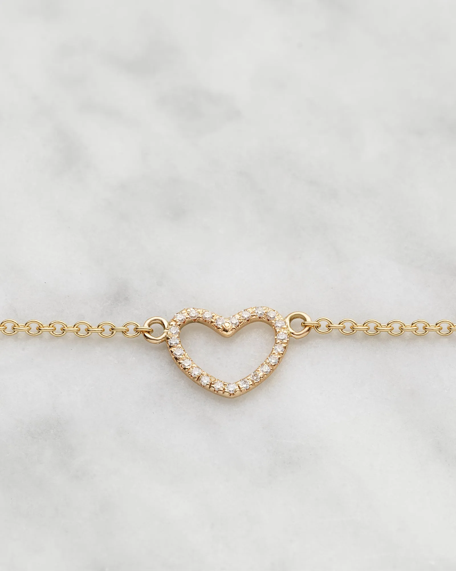 Maya Heart Frame Bracelet