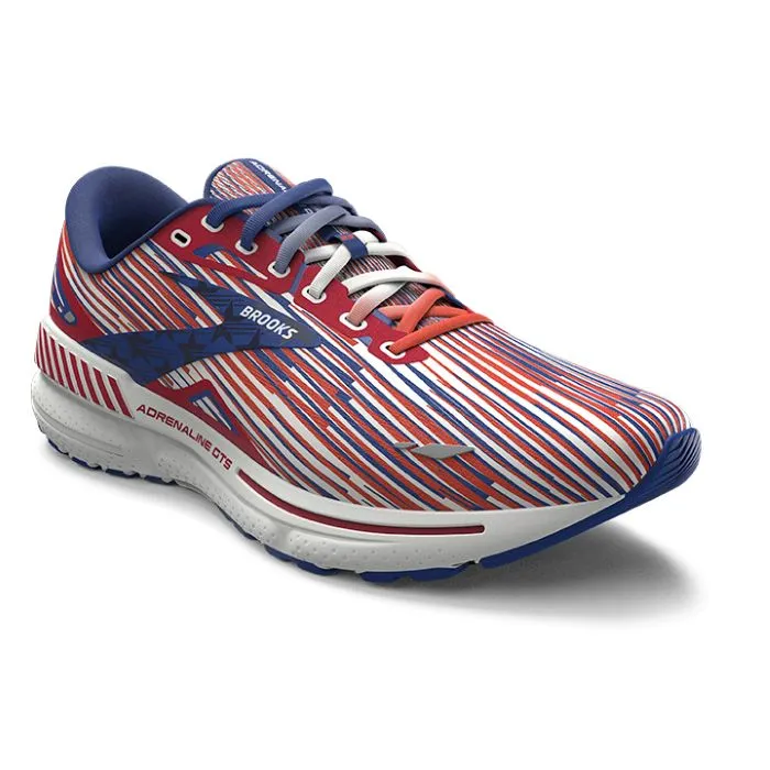 Mens Brooks Running Adrenaline GTS 23 Run USA in Surf/White/Tango