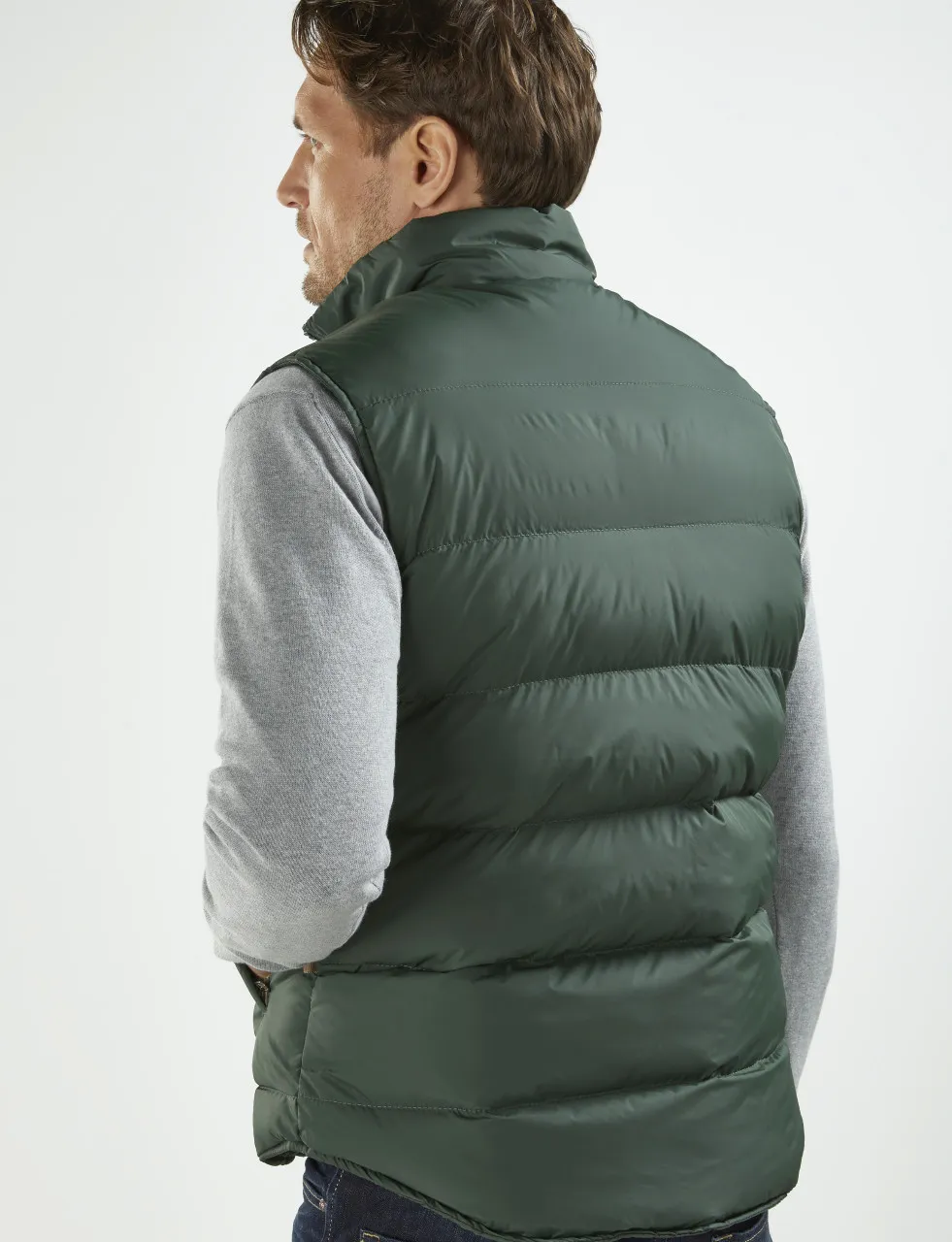 Mens Padded Gilet (3063) Green - by Vedoneire of Ireland - puffy puffa vest