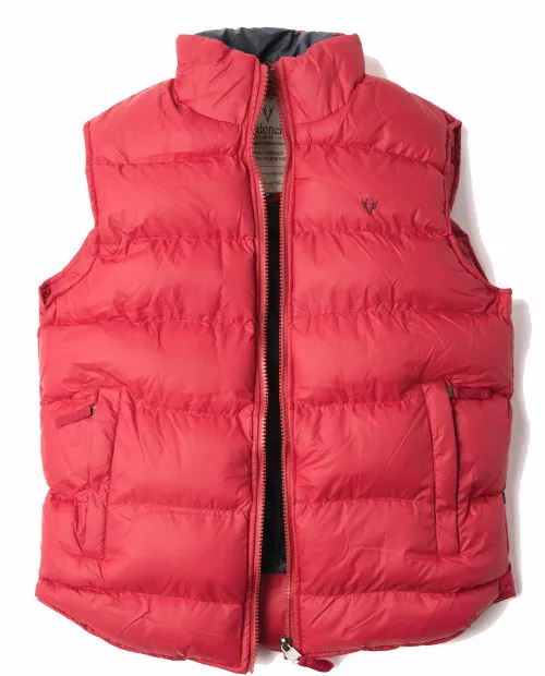 Mens Padded Gilet (3063) Red - by Vedoneire of Ireland - puffy puffa vest