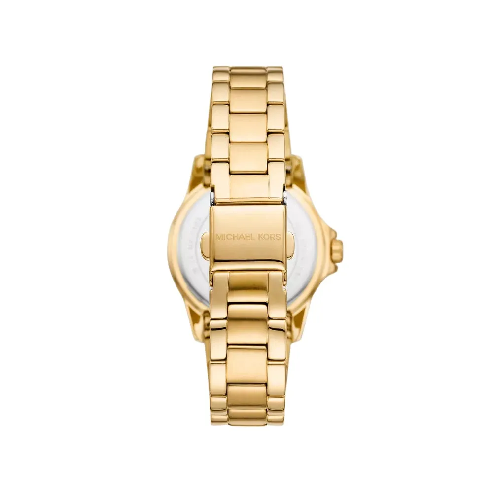 Michael Kors Everest Ladies Three-Hand Gold-Tone Stainless Steel Watch