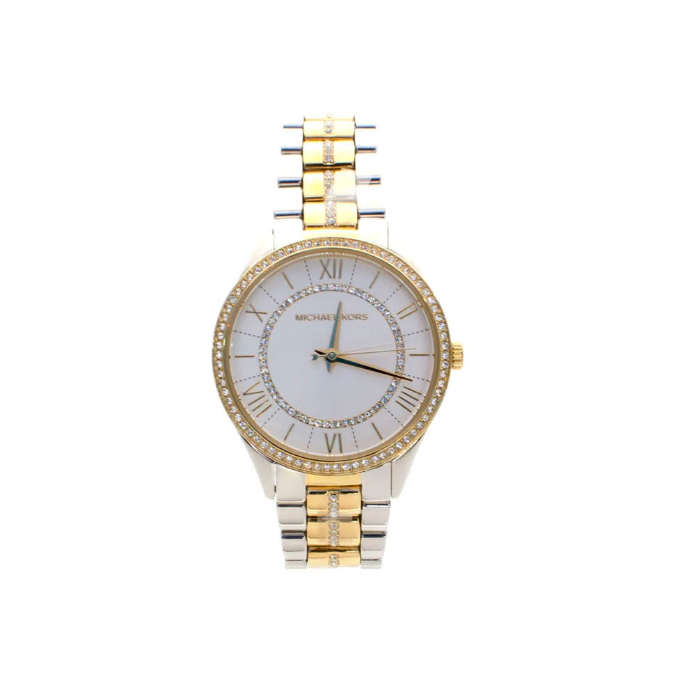 Michael Kors Lauryn Steel And Gold Plated Ladies Watch