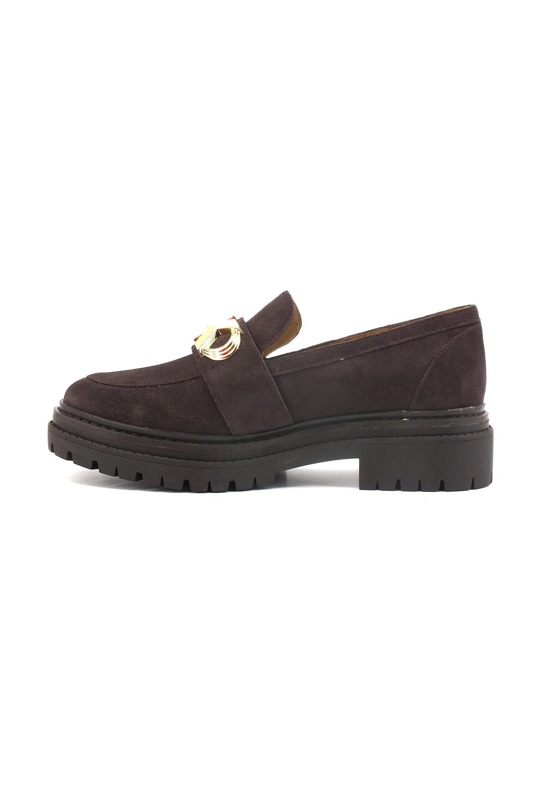 MICHAEL KORS Parker Lug Loafer Mocassino Donna Chocolate 40F3PKFP1S