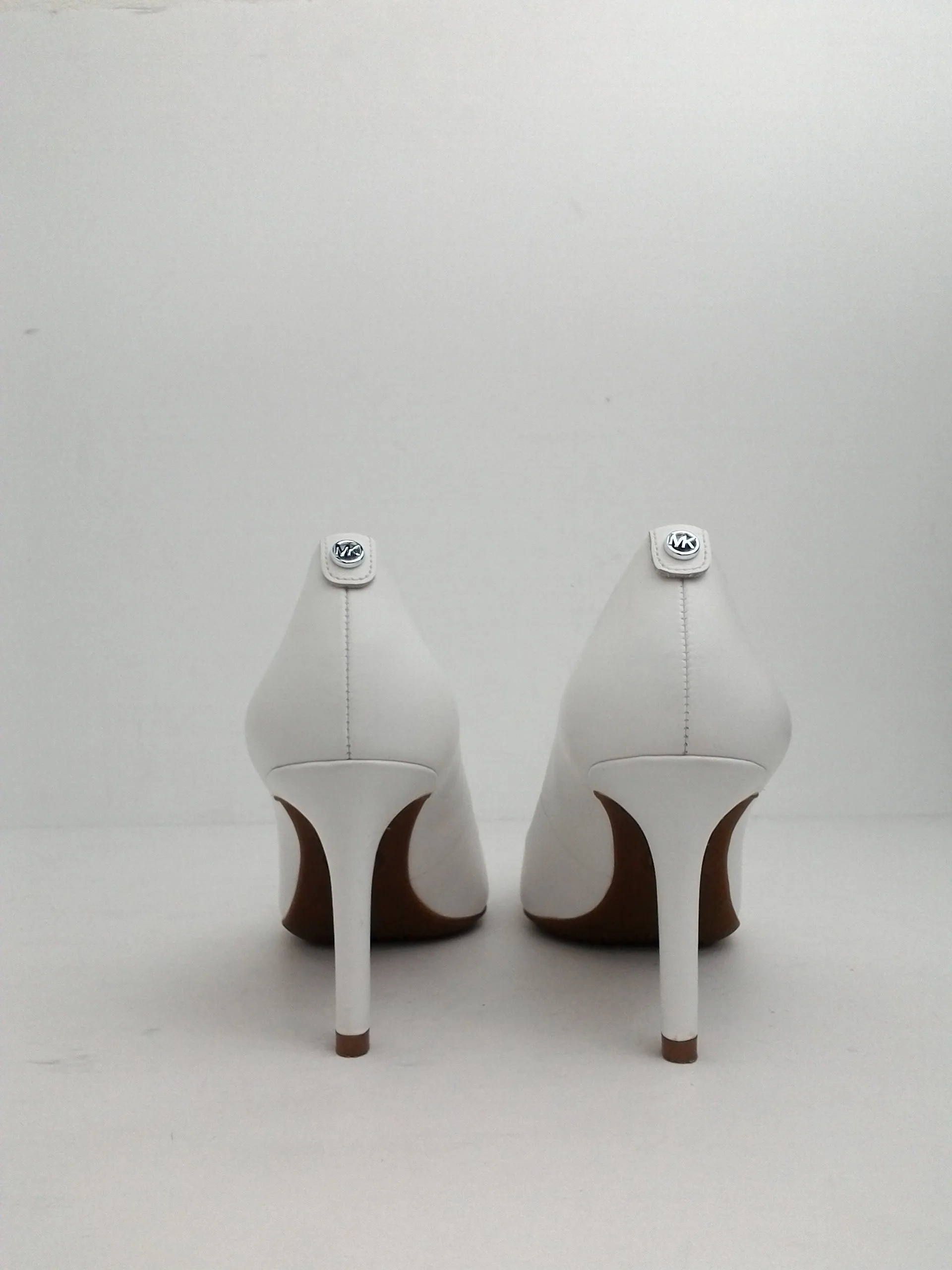 Michael Kors Women's Studded Leather Pump White Size 6 M