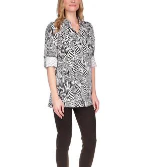 MICHAEL Michael Kors Graphic Zebra Tunic Women's