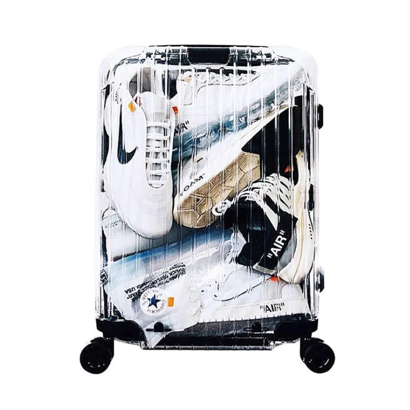 New Transparent Suitcase With Wheel,20