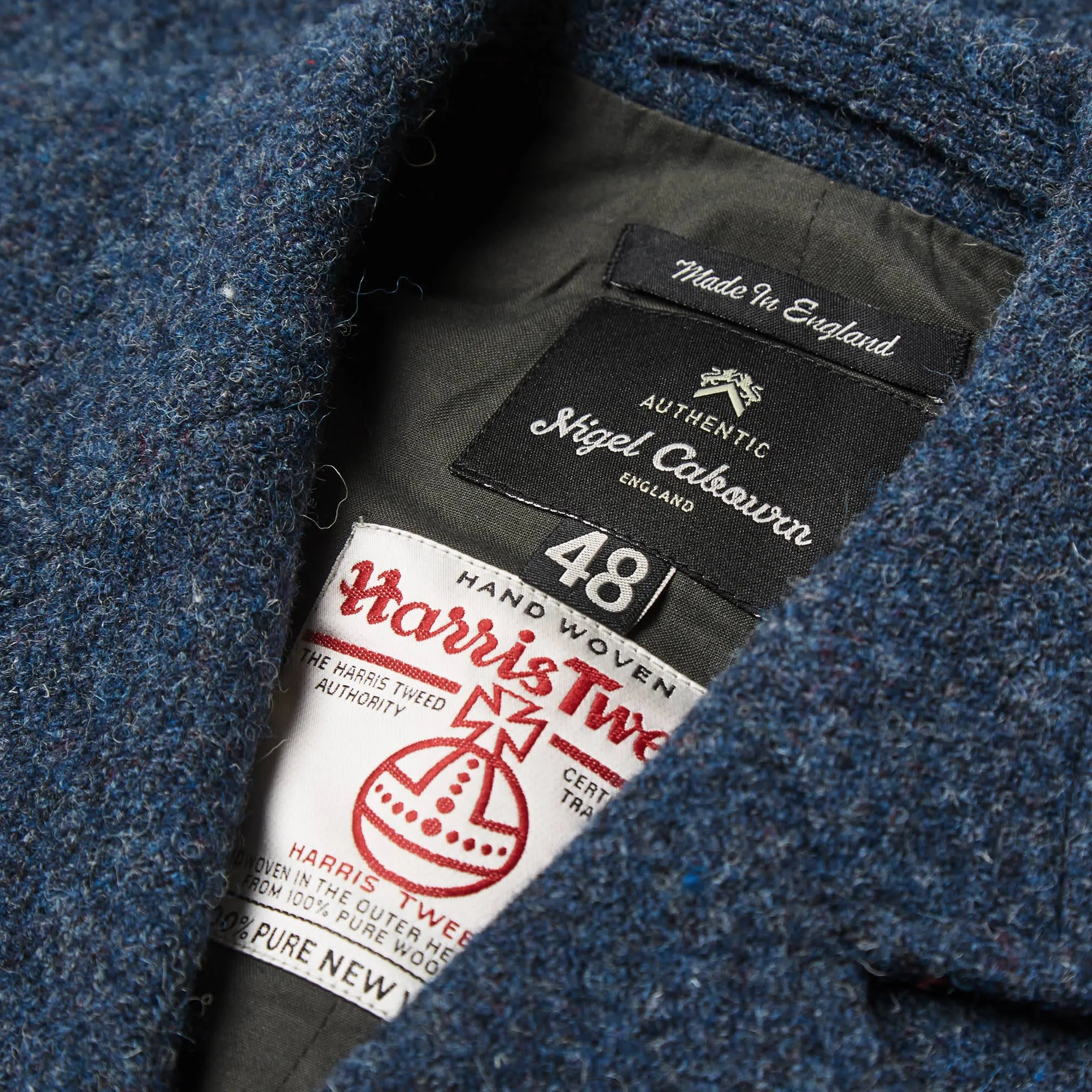 Nigel Cabourn Mallory VestRAF Blue Harris Tweed