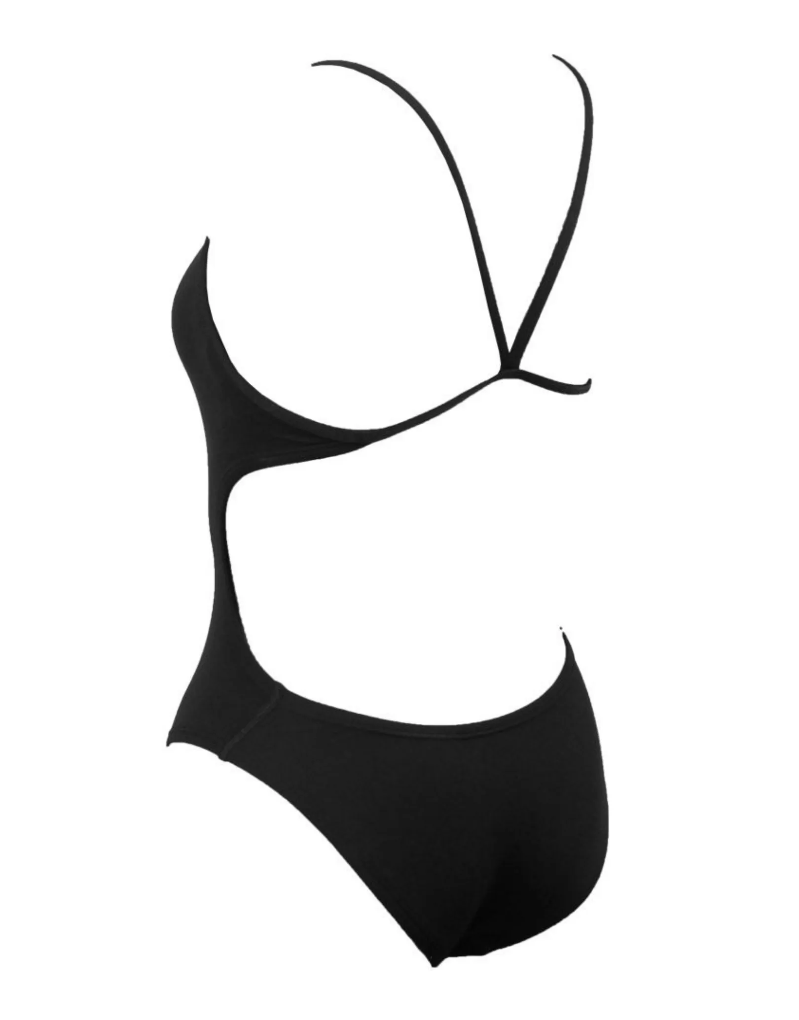 Nike Cut-Out Swimsuit - Black