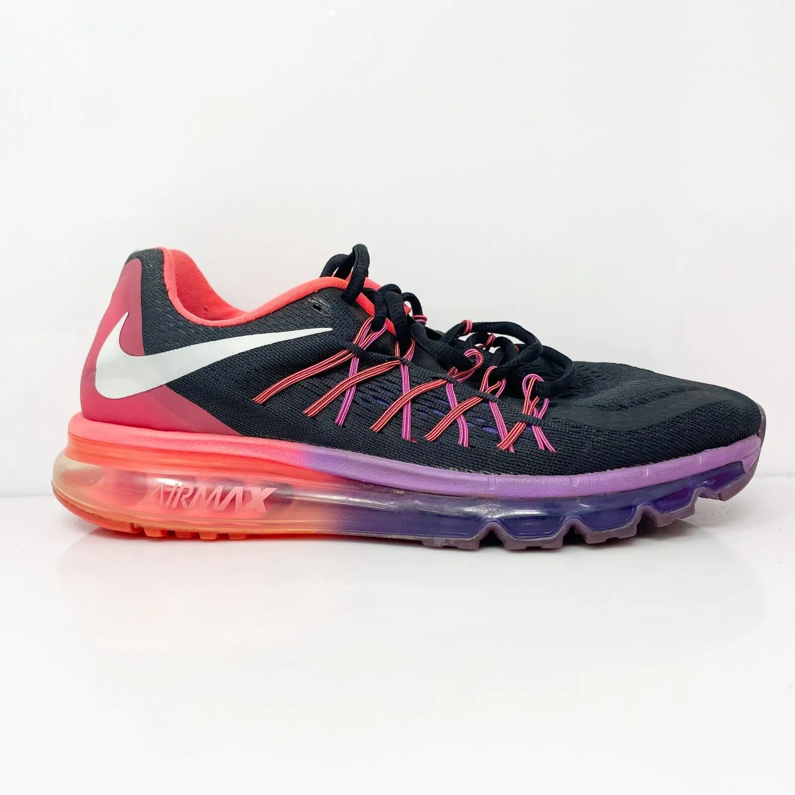 Nike Womens Air Max 2015 698903-006 Black Running Shoes Sneakers Size 9.5