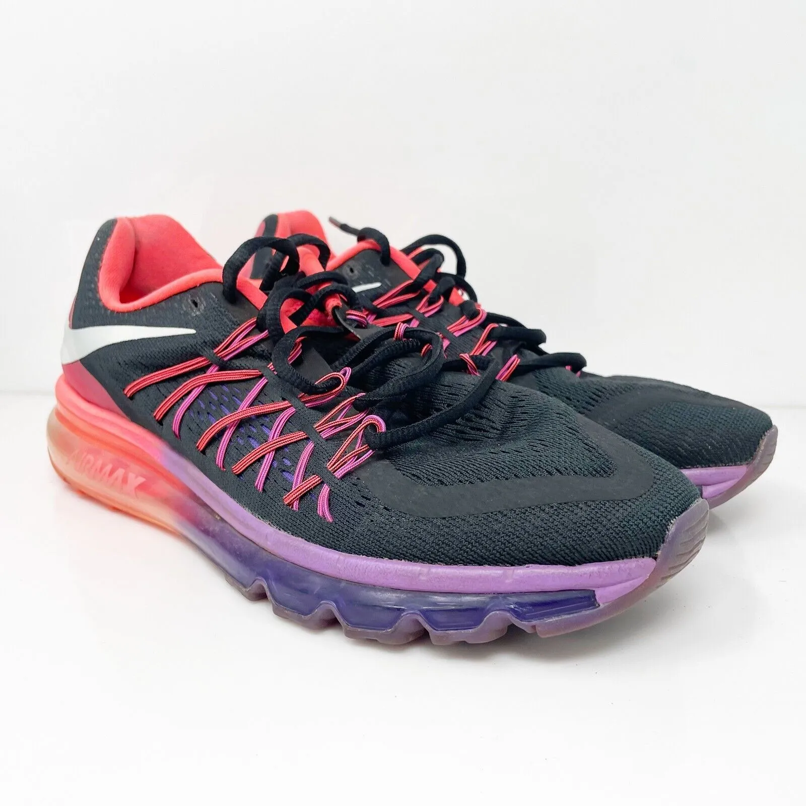 Nike Womens Air Max 2015 698903-006 Black Running Shoes Sneakers Size 9.5