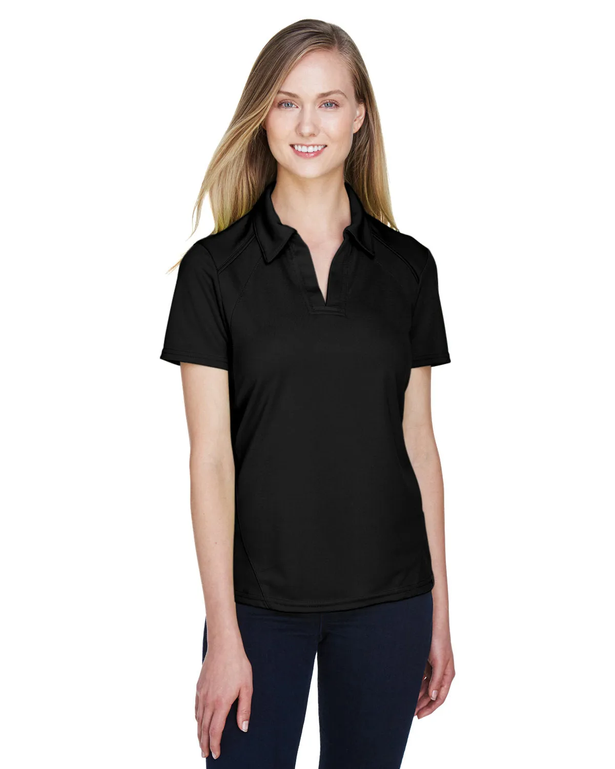 North End Ladies Recycled Polyester Performance Pique Polo