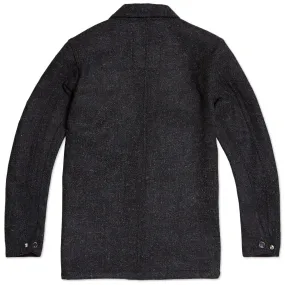 Over All Master Cloth Chester Harris Tweed CoatBlack