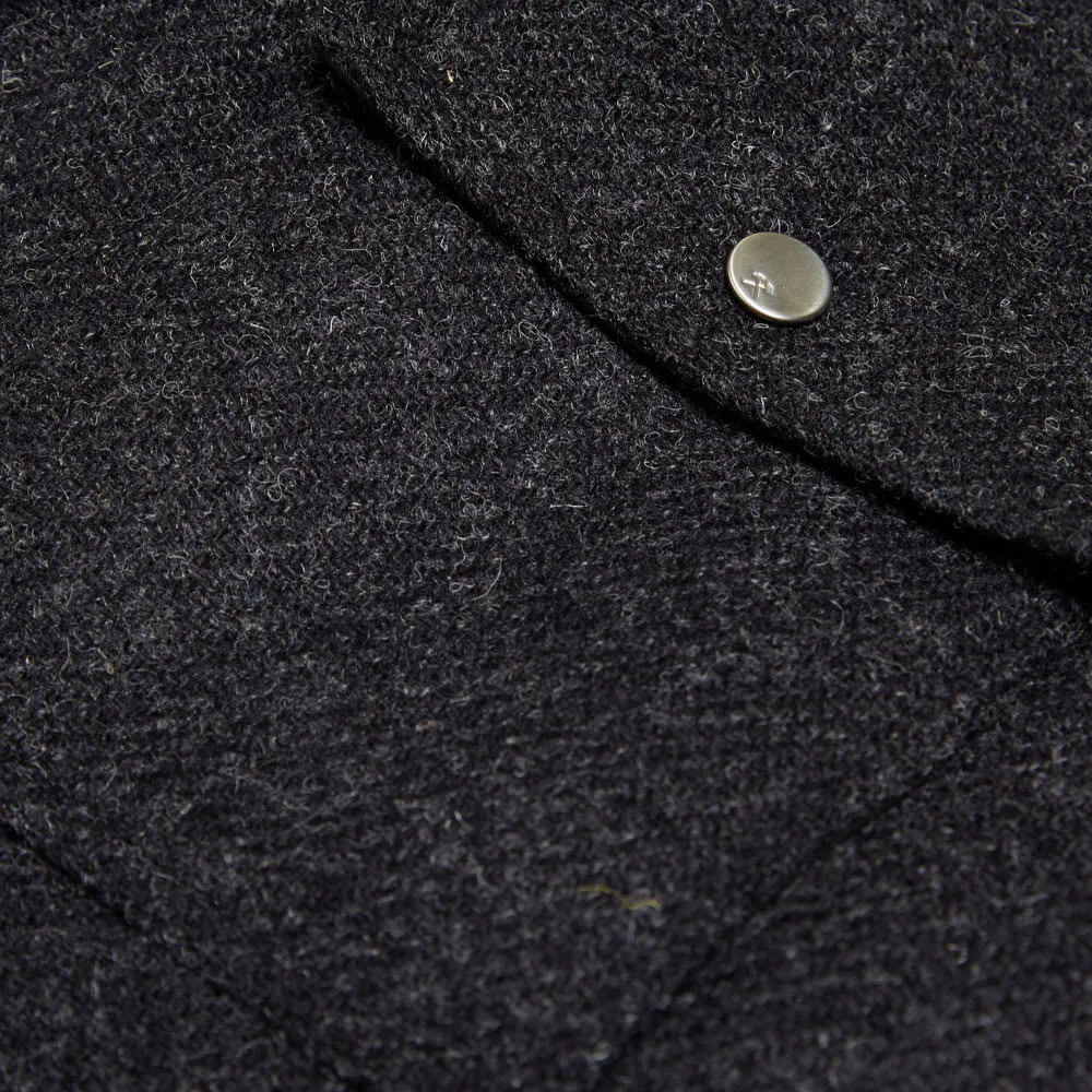 Over All Master Cloth Chester Harris Tweed CoatBlack