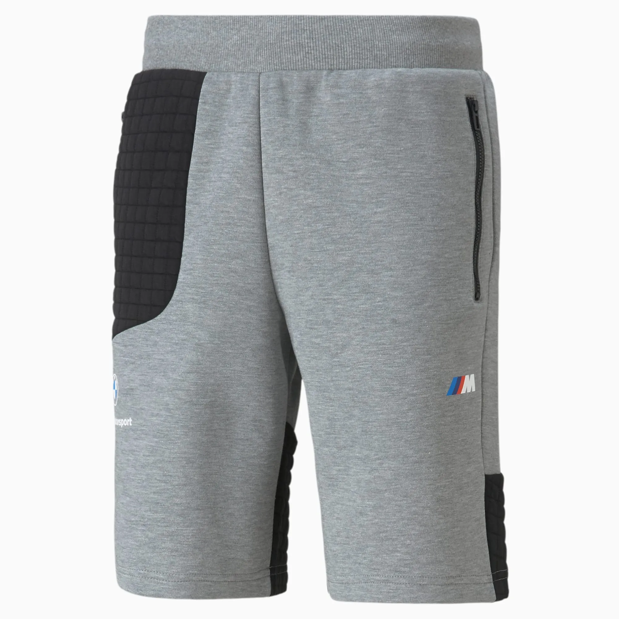 PUMA BMW MMS SWEATSHORTS- Men’s- MEDIUM GRAY  HEATHER