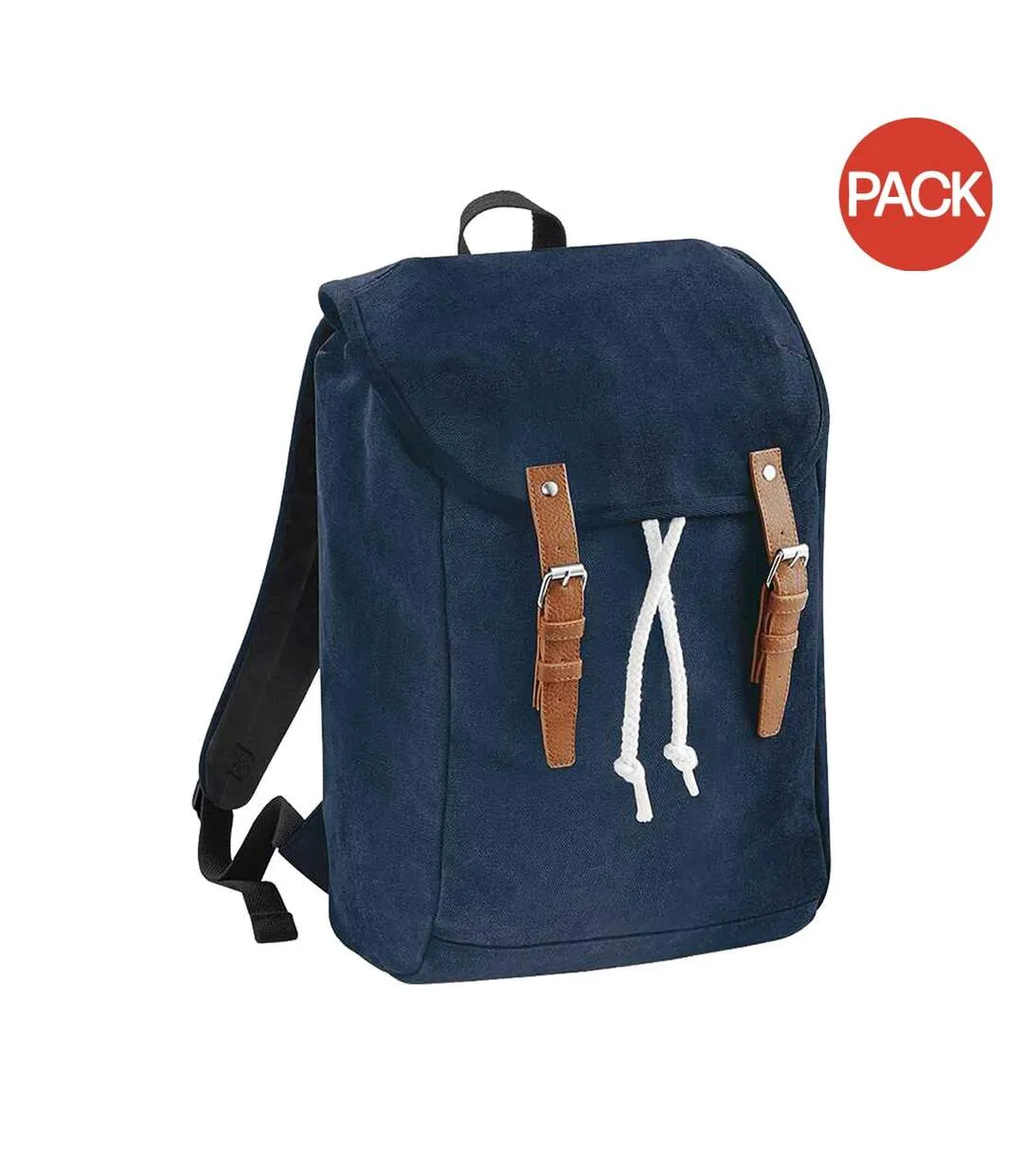 Quadra Vintage Knapsack (Pack of 2) (French Navy) (One Size) - UTBC4190