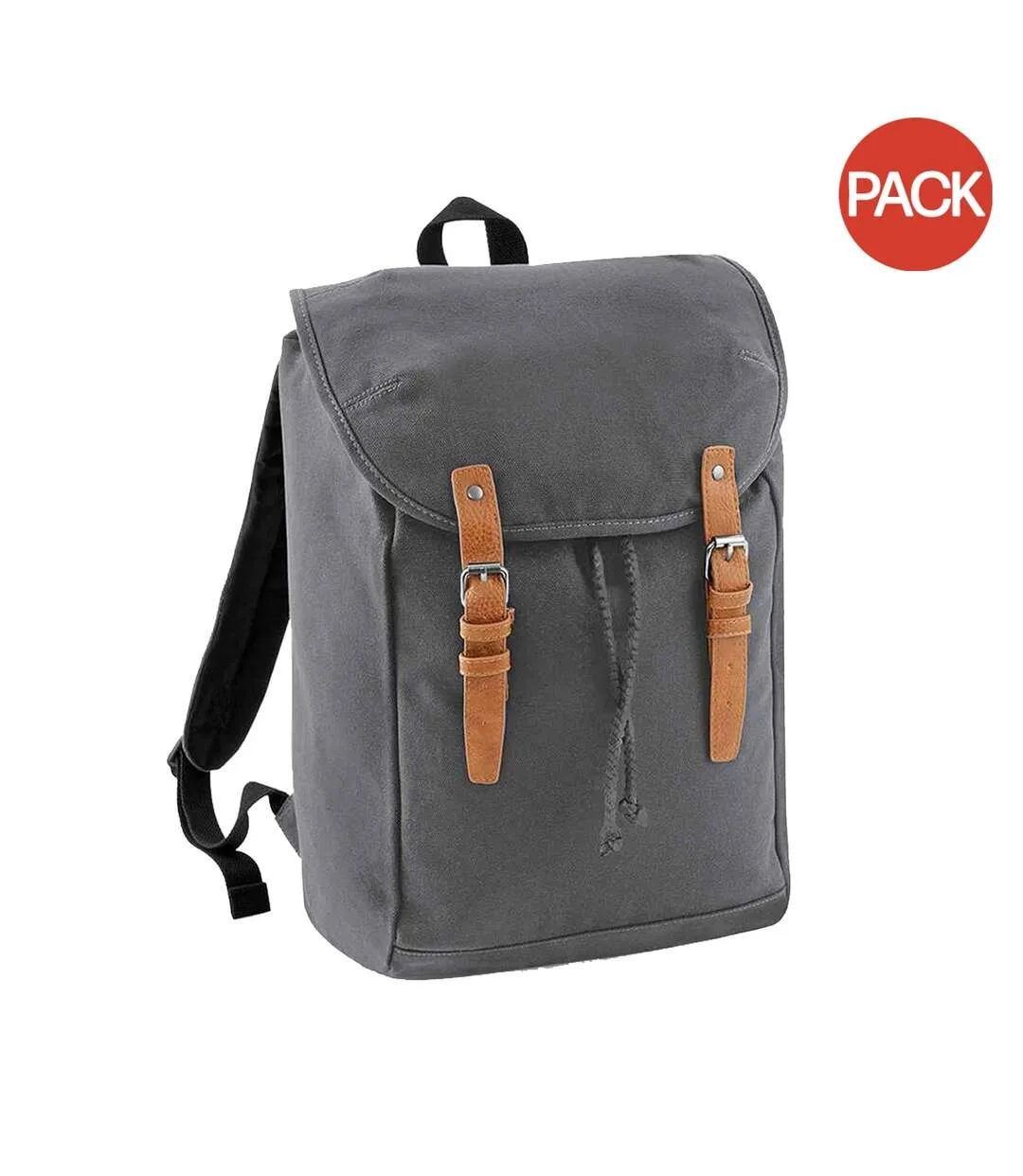 Quadra Vintage Knapsack (Pack of 2) (Graphite Gray) (One Size) - UTBC4190