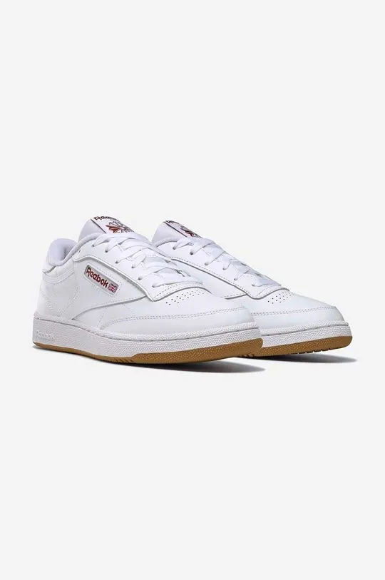 Reebok Classic leather sneakers Club C 85 IE1873 white color