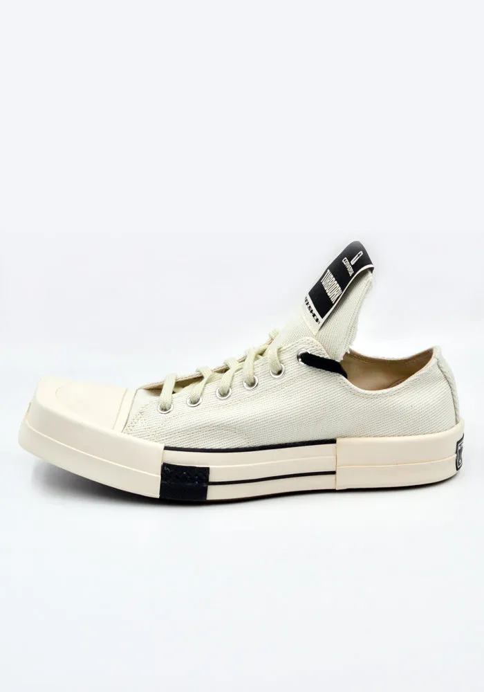 RICK OWENS DRKSHDW x CONVERSE DC02AX766 TURBODRK OX SNEAKERS WHITE