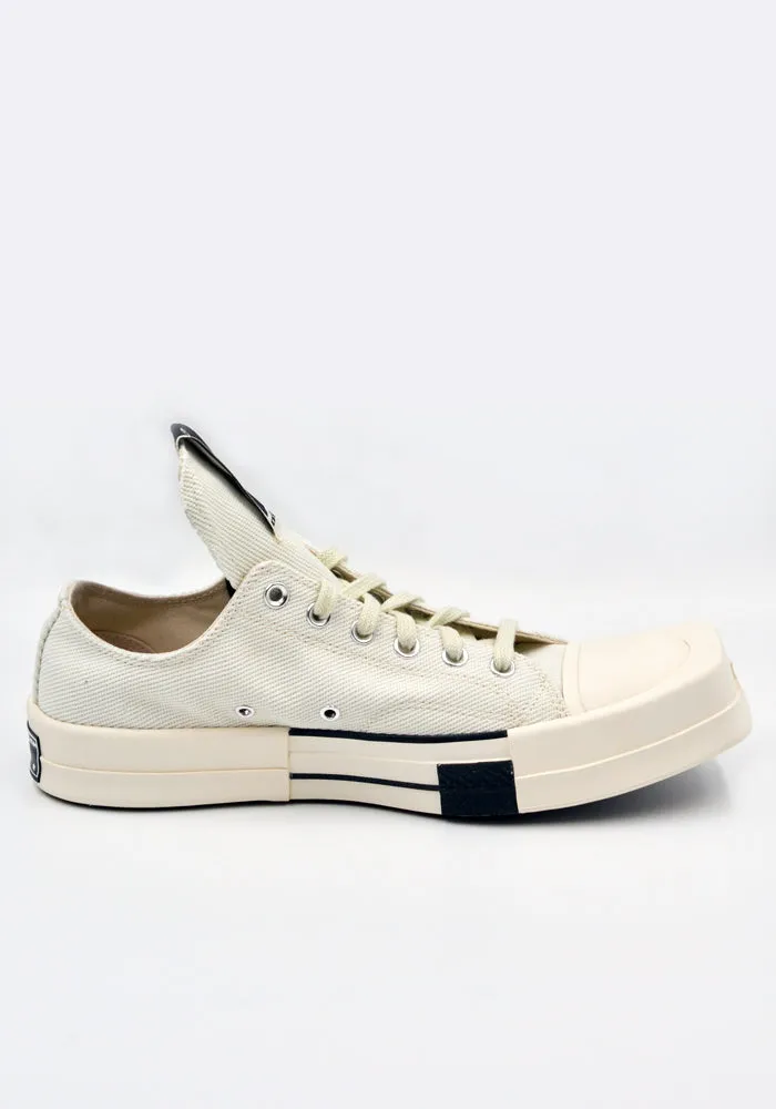 RICK OWENS DRKSHDW x CONVERSE DC02AX766 TURBODRK OX SNEAKERS WHITE