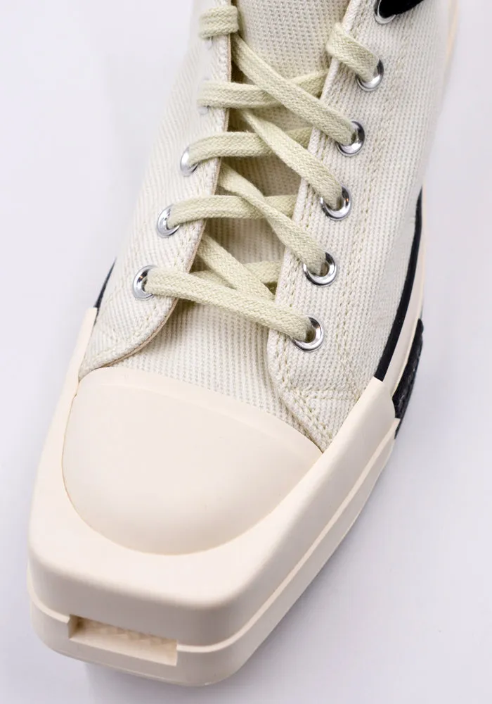 RICK OWENS DRKSHDW x CONVERSE DC02AX766 TURBODRK OX SNEAKERS WHITE