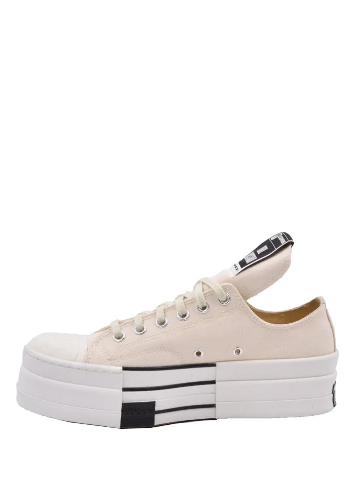 RICK OWENS DRKSHDW x CONVERSE DC02CX955 A04R1 DBL DRKSTAR OX SNEAKERS CHUCK 70 NATURAL