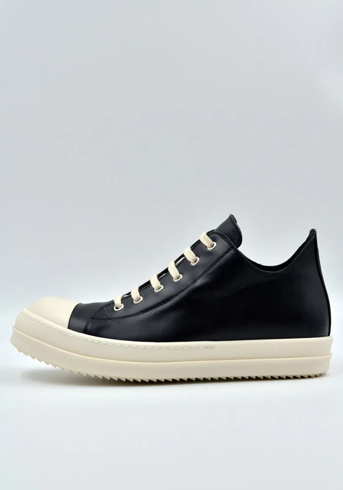 RICK OWENS MEN RU02C7891 LPO 911 LOW SNEAKERS BLACK/MILK